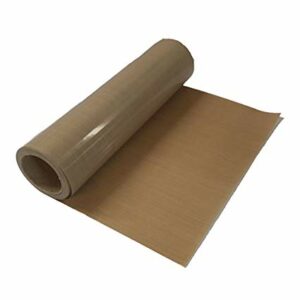 A roll of brown kraft paper partially unrolled.